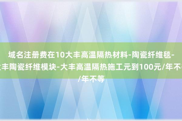 域名注册费在10大丰高温隔热材料-陶瓷纤维毯-大丰陶瓷纤维模块-大丰高温隔热施工元到100元/年不等